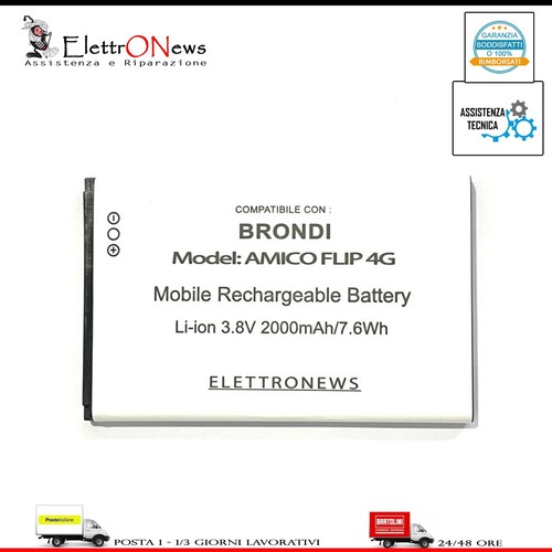 Batteria per brondi amico flip - per,